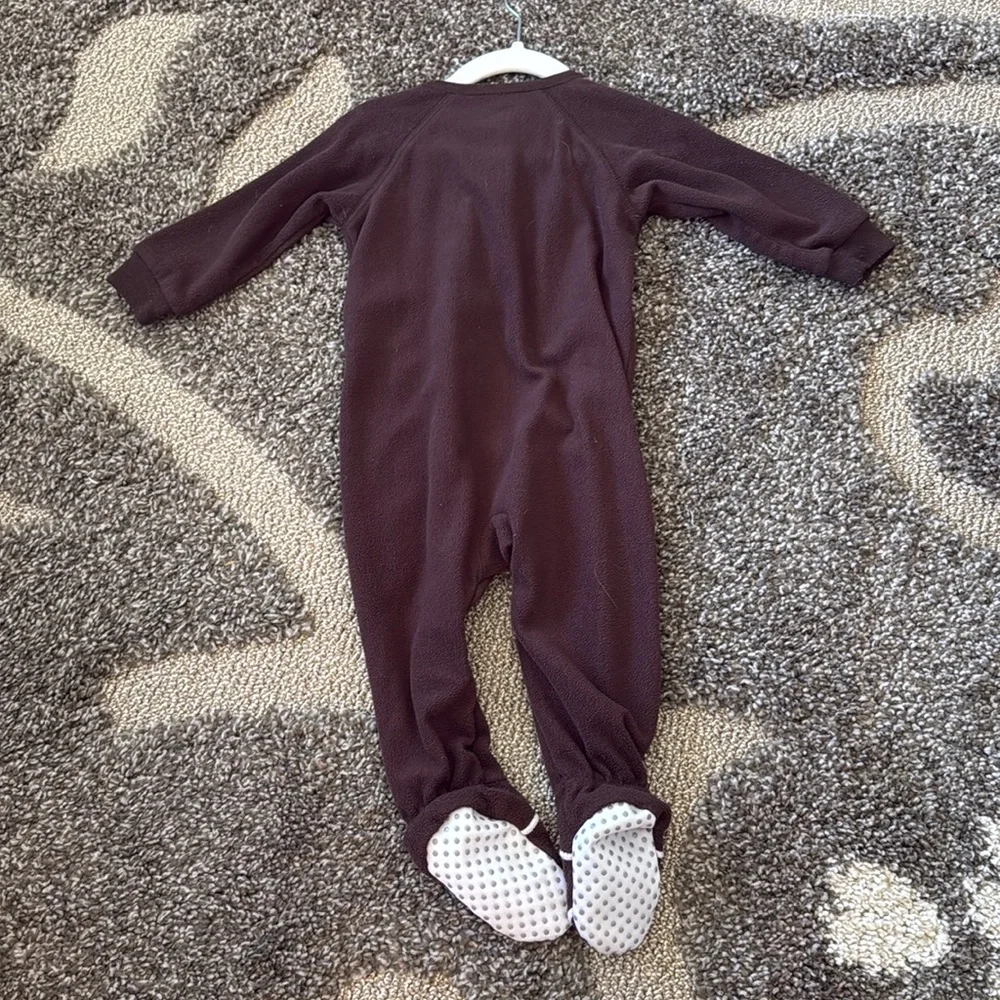 The Childrens Place Baby Boy Fall Football Halloween Footed Pajamas Lot 2 Pack
